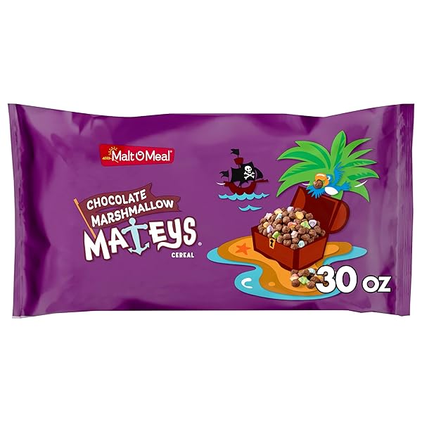 MALT-O-MEAL CHOCOLATE MARSHMALLOW MATEYS BREAKFAST CEREAL, CRUNCHY COCOA...