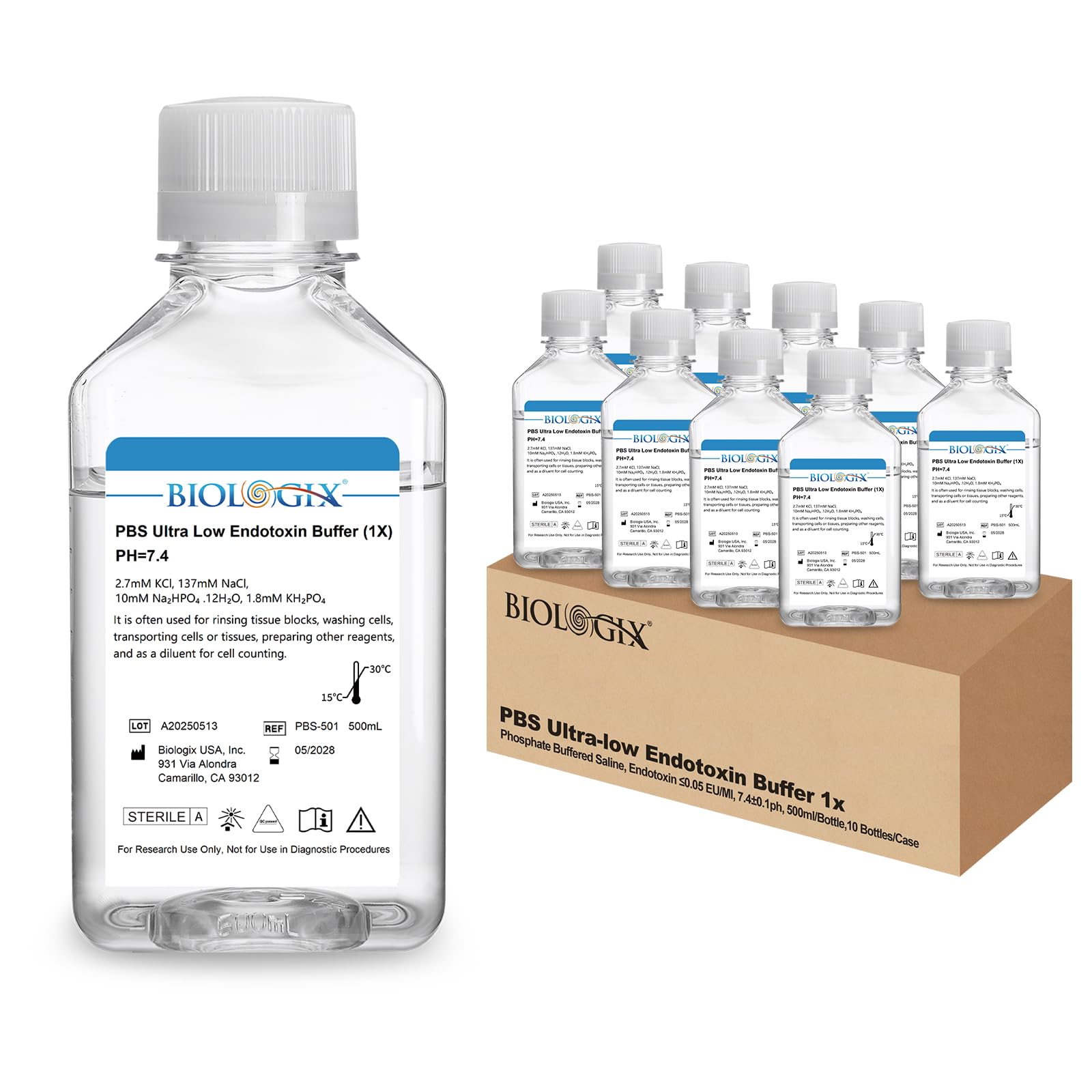 CryoKing Phosphate Buffered Saline 1× Ultra-Low