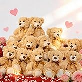 MaoGoLan 12Pcs Bulk Soft Teddy Bears 14 inch Stuffed Animals Plush Bears for Kids Girls Valentines Gifts, Wholesale Stuffed Animal Classic Teddies Christmas Gender Reveal Decor (Machine Washable)