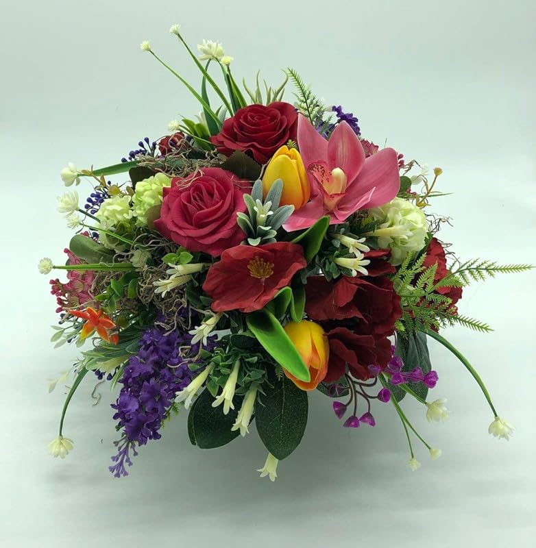 artificial floral centerpiece Handmade