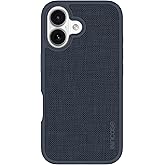 Incase ICON Case with Woolenex for iPhone 16 - Durable, Protective, Lightweight, Water-Resistant, Scratch Resistant with Wireless Magsafe Charging - Navy Woolenex