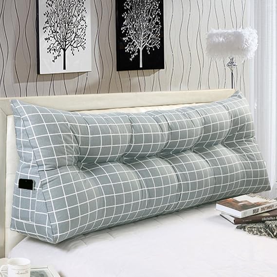 Bed Pillows Double Head Cushion Tatami Soft Cushion Triangle Big