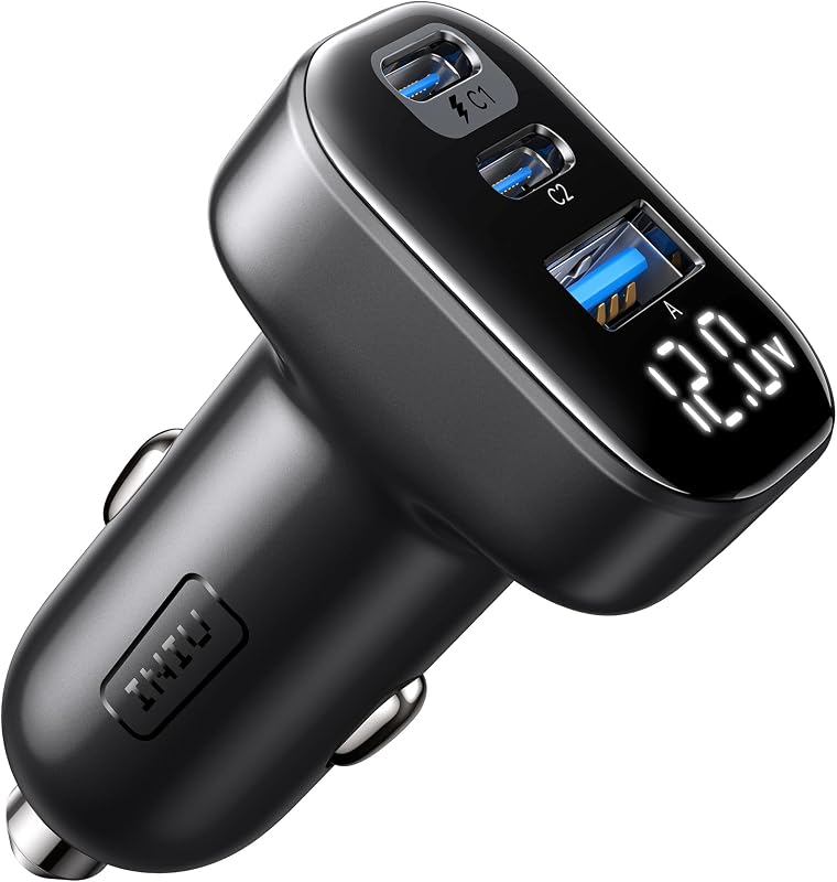 Zigarettenanzünder USB C, 90W [Dual 45W] Kfz Auto Ladegerät Adapter