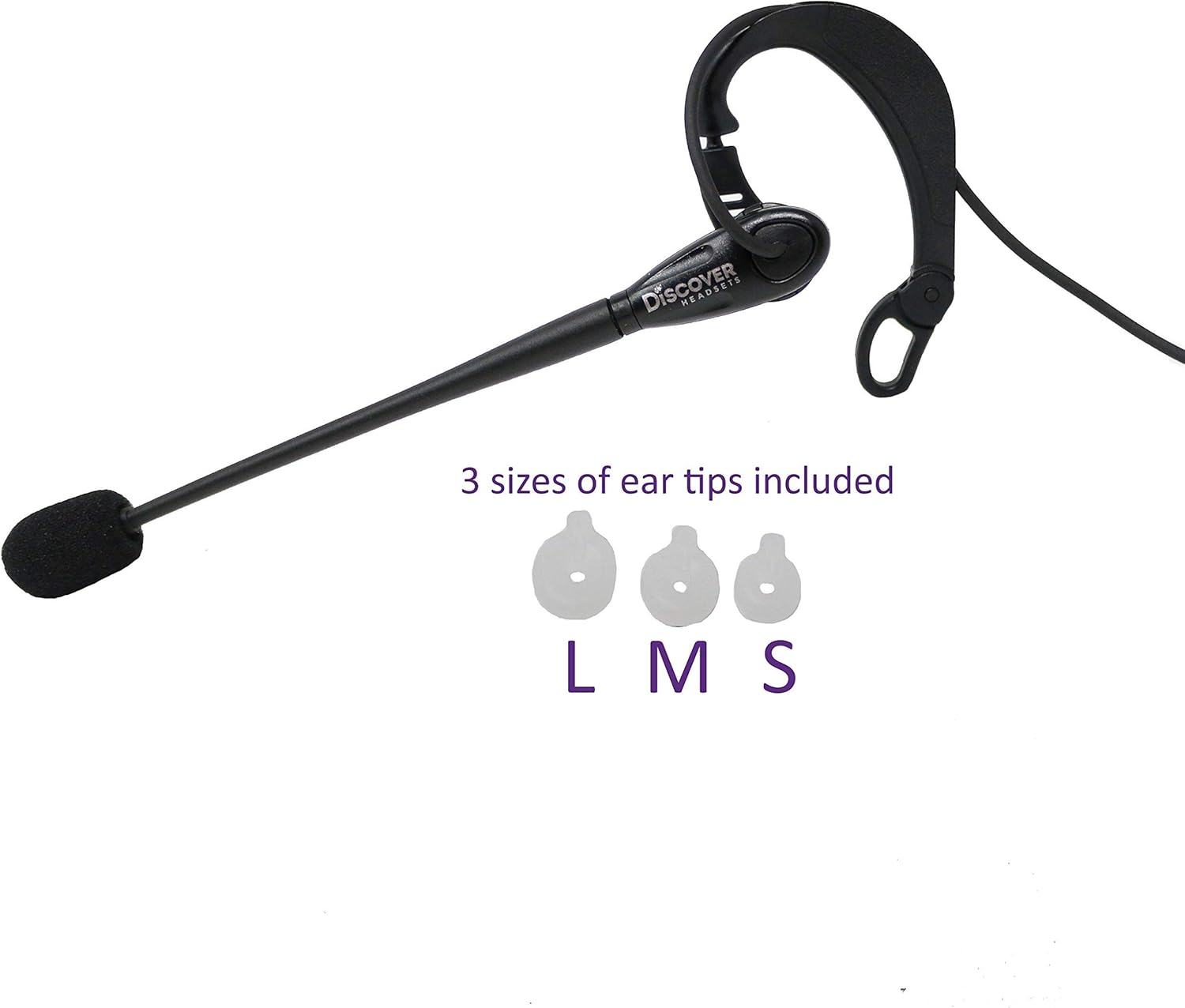 Discover D713 On Ear Wired Headset with in Ear Bud for