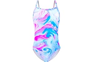 Snowheart Girls Swimsuit One Piece Sleeveless Bathing Suits Summer Beach Swimwear for 2-12 Years Old