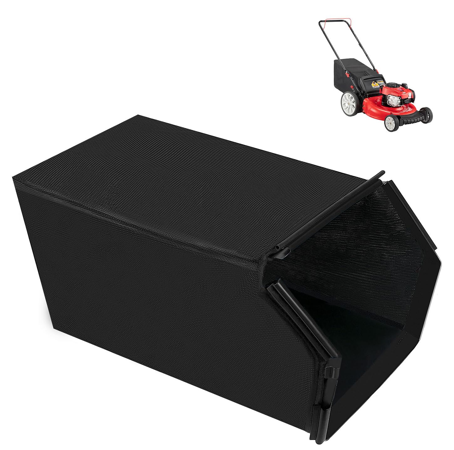 Photo 1 of Lawn Mower Bag 21" for 964-04117A,664-04117A,Troy Bilt TB210/TB260,Universal Fit for Yard Machines Bagger,Premium Lawn Mower Parts Bagger(Without Catcher Frame)