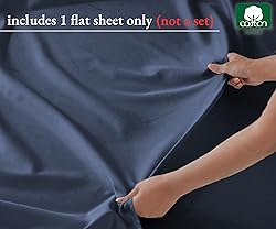 100% Pure Cotton Flat Sheet - 600 Thread