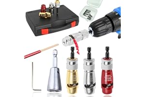 BLUEGALA Wire twister tool for drill， Wire Stripping and Twisting Tool，Portable Wire Twister for Power Drill, Quickly Stripping Wire (Color : 1 Set With Replaceable Blades)