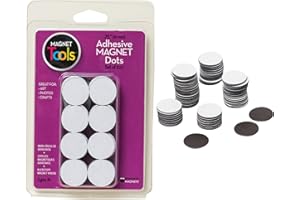 Dowling Magnets Adhesive Magnet Dots (.75"), Set of 100. Craft Magnets with Adhesive Backing. Item 735007