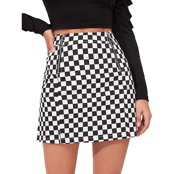Amazon.com: OYOANGLE Women's High Waist Work Houndstooth