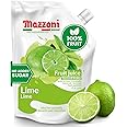 Real Lime Juice, 100% Pure Lime, Just Juice, No Sugar Added, Not from Concentrate, No Added Ingredients, Real Juice for Smoothies, Drinks, Cocktails – 2.2 lb. Convenient Pouch, Mazzoni, Made in Italy