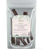 Starwest Botanicals Organic Dried Licorice Root Sticks 6" - 4 oz Pouch | Herb for Loose Leaf Tea Blends, Candy, &amp; Baked Goods, Cut &amp; Sifted, Certified Kosher, Non-GMO