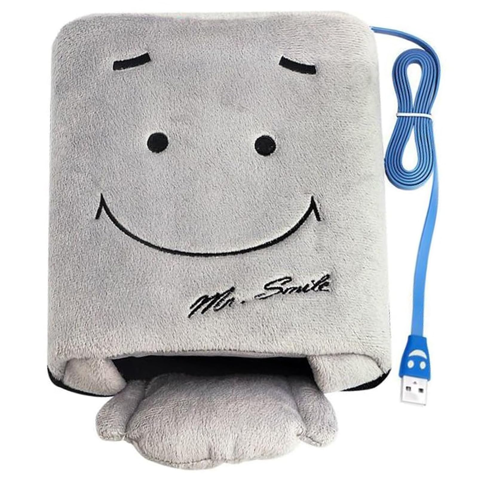 OFKPO Hand Heated Winter Mouse Pad Smile Face