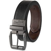 Fossil BLACK BROWN GENUINE LEATHER 1 3/4\