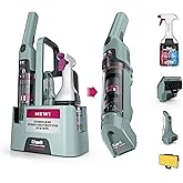 Shark StainForce Cordless Stain, Odor &amp; Urine Remover, 2 Tools, Caddy HX101 | For Carpets, Area Rugs, Upholstery, Cars &amp; Outdoors, Dual-Activated Formula, Stain Eliminator &amp; Crevice Tools, Caddy