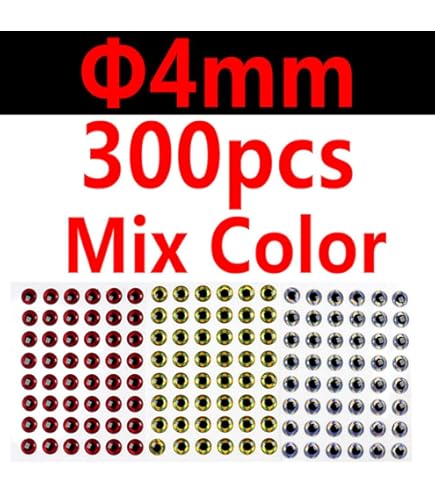 YEUX DEVAUX 3D HOLOGRAPHIQUES 4MM - PECHE A LA MOUCHE - MATERIAUX DE