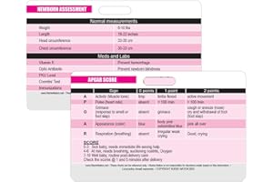 Nurse Nation APGAR Score Reference Badge Card - Ultimate Newborn Assessment Tool for Nurses & RN Students