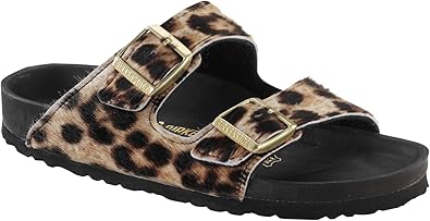 leopard print birkenstock sandals