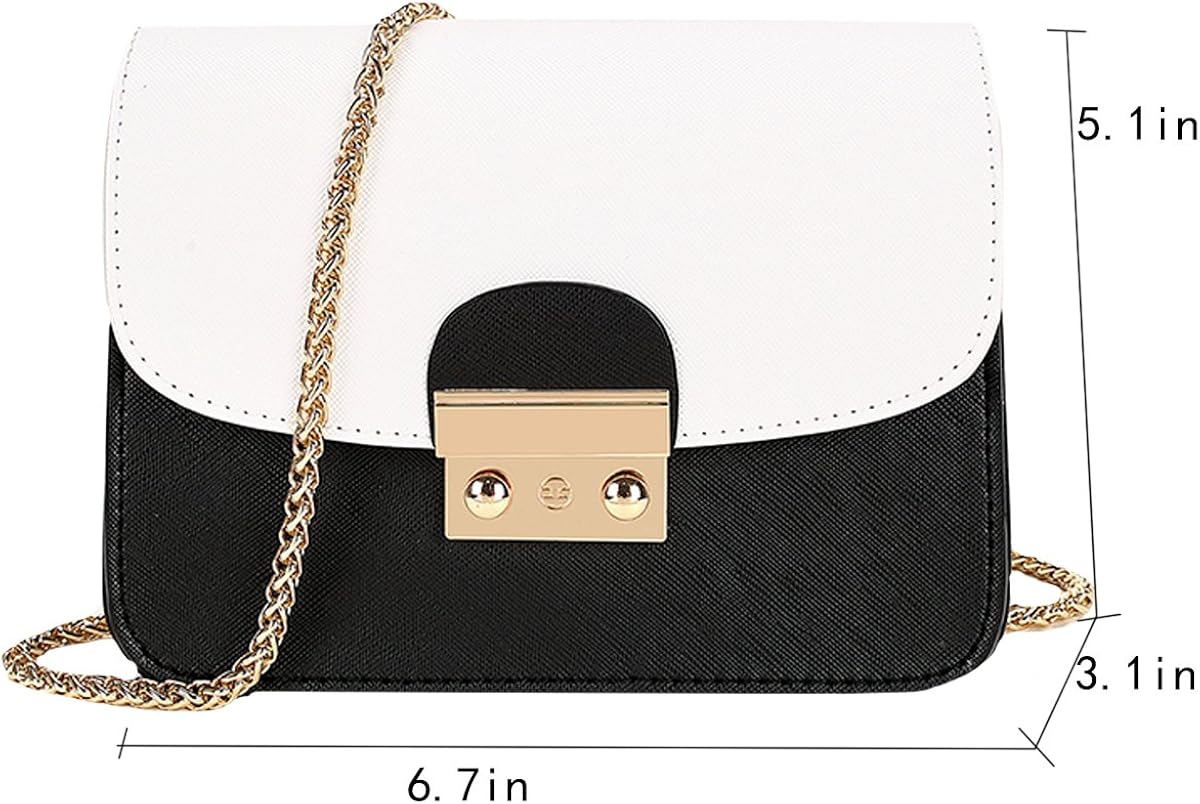 silver chain cross body bag