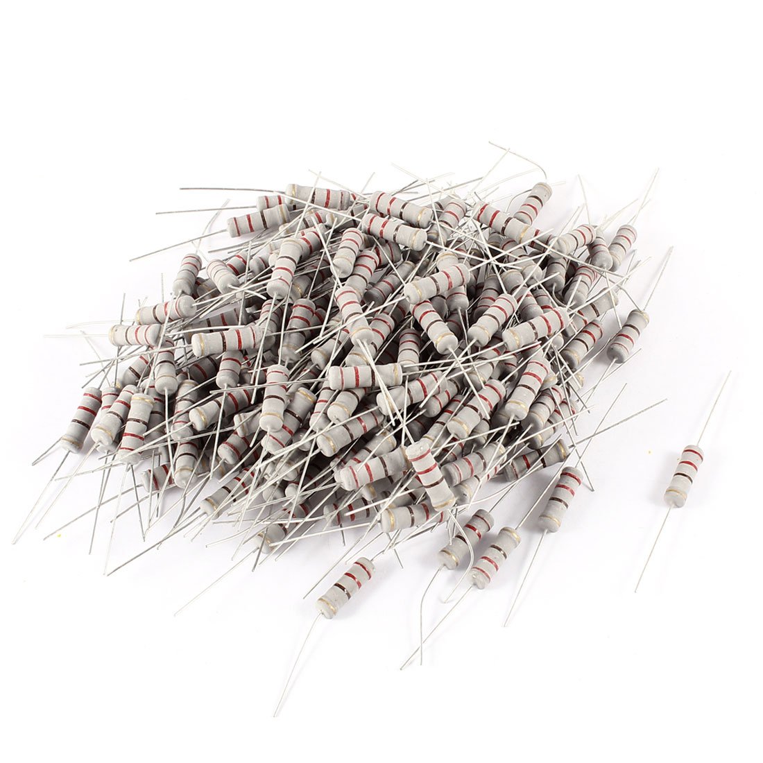 Sourcingmap 220 ohm 2W 5% Through Hole Metal Oxide Film Fixed Resistors 200 Pcs