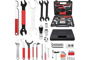 Bike Repair Kit, Bicycle Repair Bag with Tire Pump, Bike Tool Kit for Camping Travel, 16-in-1 Bike Multitool, Bicycle Tire Re