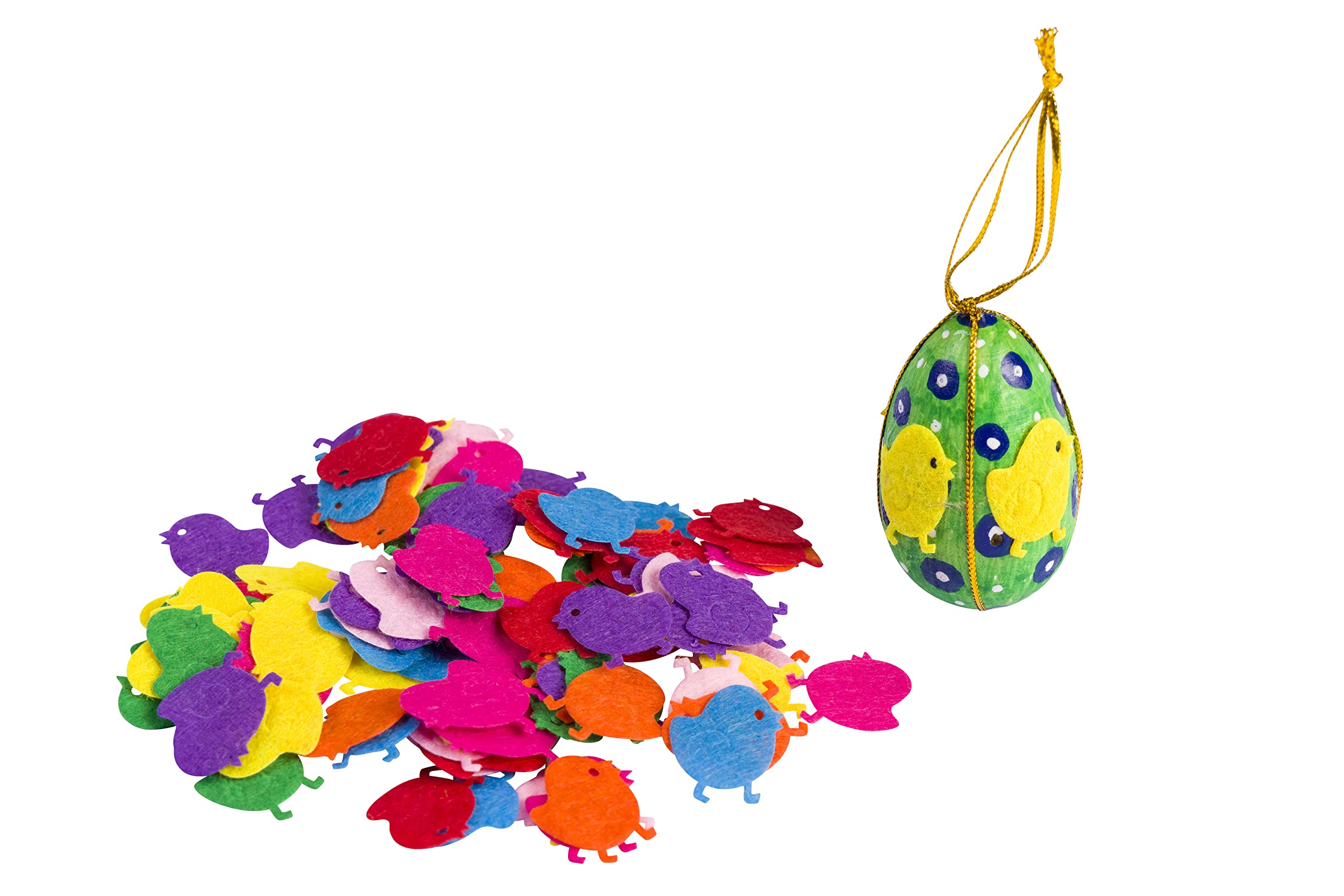 Craftplay Felt crafting shapes | Pack of assorted colours | Pack of 300 mixed felt shapes