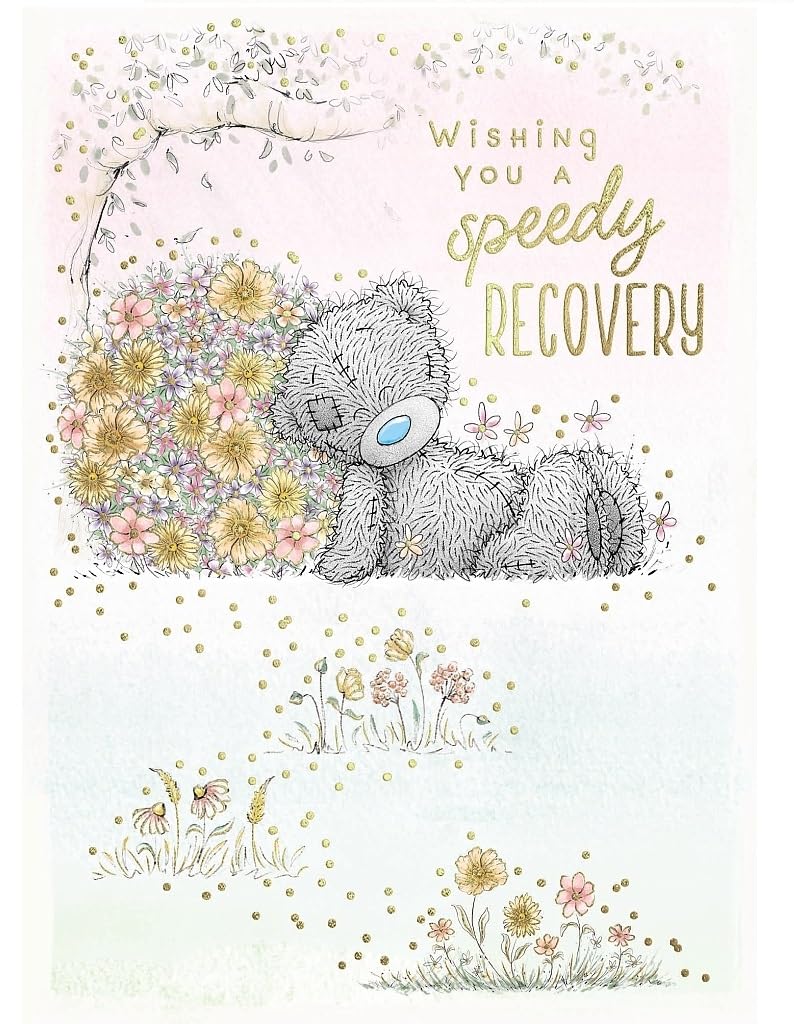 Speedy Recovery Me To You Bear Get Well Soon Greeting Card