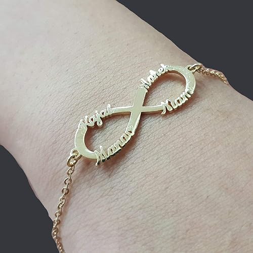 Amazon.com: Personalized Infinity Name Bracelet Custom Infinity