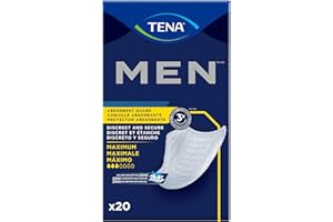 TENA 50600 Men Leakage Protection Bladder Control Pad, Moderate, Pack of 20