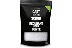 CARON & DOUCET - Cast Iron Cleaning & Restoring Scrub | 100% Natural | Best for Removing Rust Without Scratching & Care Before Cleaning, Washing & Seasoning (1 Pound)
