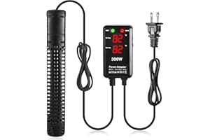 SZELAM Aquarium Heaters 300W Submersible Fish Tank Heater 55 Gallon, Anti-Dry Burning and Anti-Overheating, Explosion-Proof Fast Heating Fish Heater for Freshwater and Saltwater Aquarium Tank Heater