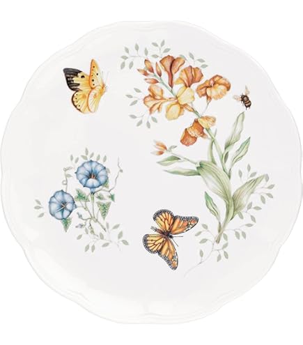 〈新品〉Lenox Butterfly Meadow Cloud プレート Amazon.com | Lenox Butterfly Meadow Cloud Dinner Plate: Salad