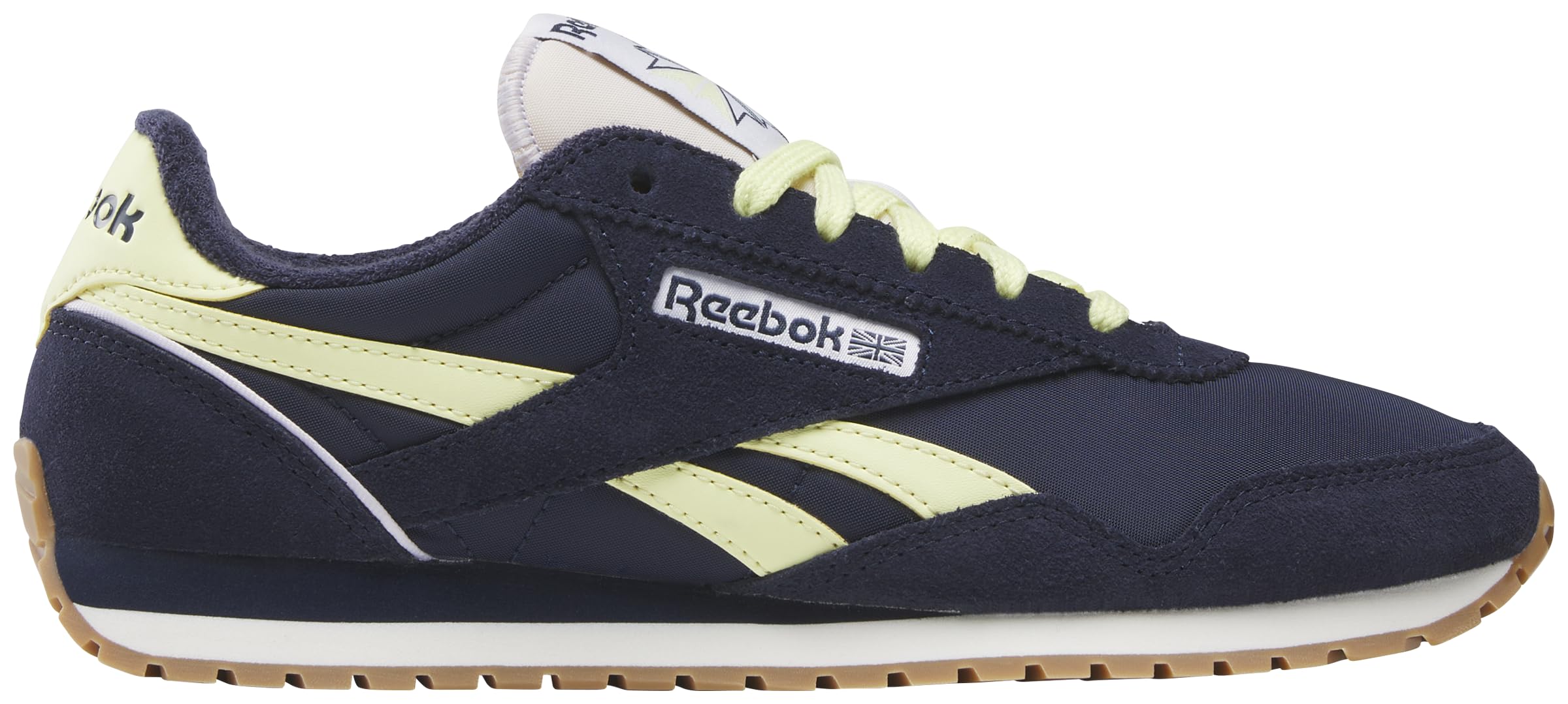 Reebok Women's Classic AZ Sneaker, Vector Navy/Vector Navy/Yellow Haze, Women's Size 10.5 Image