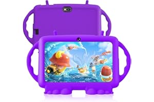 Relndoo Kids Tablet, 7 inch Android 11 Tablet for Kids, 3GB RAM 32GB ROM, Toddler Tablet with Bluetooth, WiFi, Parental Control, Dual Camera, GMS, Shockproof Case, Kids App Pre-Installed