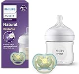 Philips Avent Natural Response Gift Set Bottle 4oz 125ml + Ultra Air Pacifier
