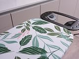 Addis Ironing Board Cover Large 123x39cm Forest Green Leaf Cotton view 2