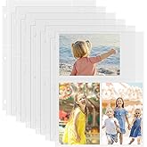 50 Pack 4 x 6 Photo Sleeves for 3 Ring Binder(300 Pictures) | Heavy-Duty Archival Photo Page Protectors, Clear Picture Album Refill Pages Holds, Acid-Free