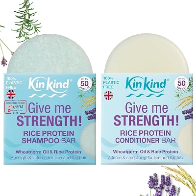 KinKind Rice Water Shampoo Bar Set for Hair Growth UK Made