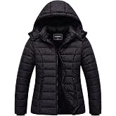 Women's Winter Waterproof Down Coats Warm Puffer Jacket Lightweight Parka | Winter Warmth Down Coat,Quilted Down Coat,Thicken Flannel Lined, With Detachable Hood,Lightweight Winter Puffer Jacket
