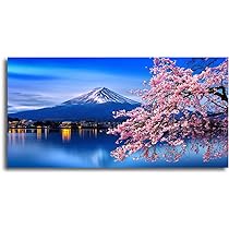 ころん　アートパネル　宮坂なこ　CANVAS+GARDEN Amazon.com: Aibonnly Wall Art Canvas Painting Cherry