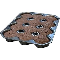 Bakelicious Crispy Corner Brownie Pan, 10.5 x 13.63 x 1.5 inches