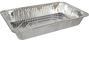 Luciano Housewares Aluminum Foil Deep Pan, 20.5 x 13 inches, Silver, 36 Pieces