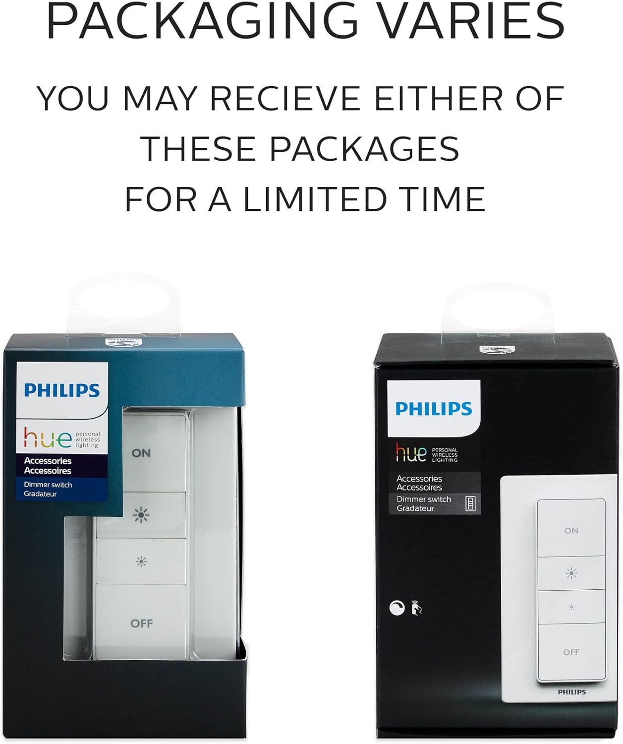 Philips Hue Smart Dimmer Switch and Remote (Requires Hue Hub, Installation-Free, Smart Home, Exclusively for Philips Hue Smart Bulbs) - - 