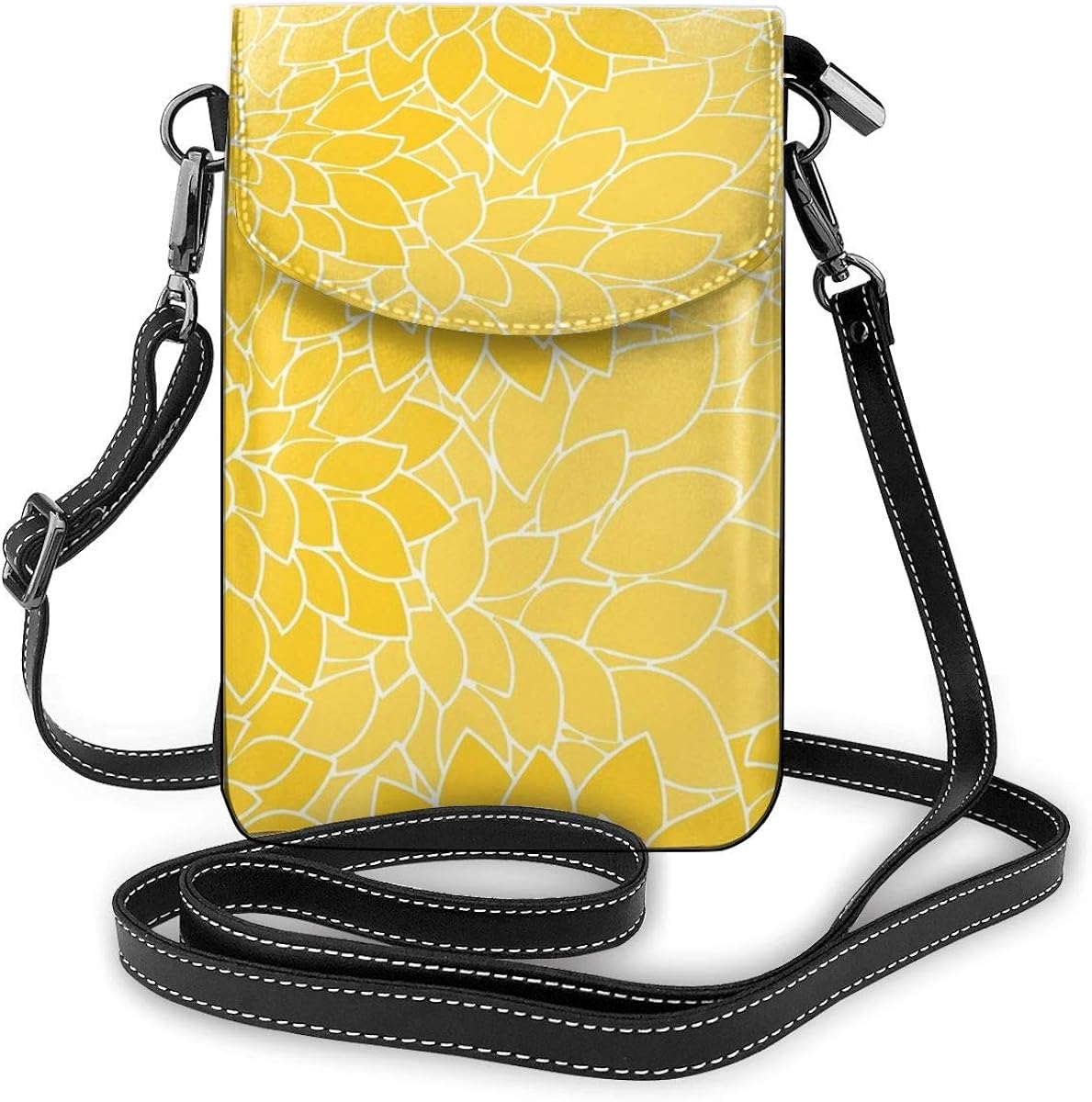 mustard yellow leather crossbody bag
