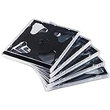 Maxtek 10.4 mm Standard Double (2 Discs Capacity) Clear CD Jewel Case with Black Tray, 10 Pack