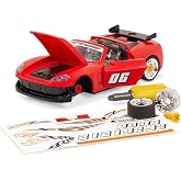 Driven by Battat Take-Apart Sports Car Playset 34pc Red Toy Car STEM Toy with Mini Tool Lights & Sounds 3 Years +