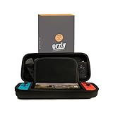 Orzly Carry Case for Nintendo Switch - BLACK Protective Hard Portable Travel Carry Case Shell Pouch for Nintendo Switch Console & Accessories