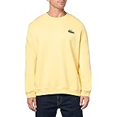 Lacoste mens Loose Fit Badge Accent Fleece Sweatshirt