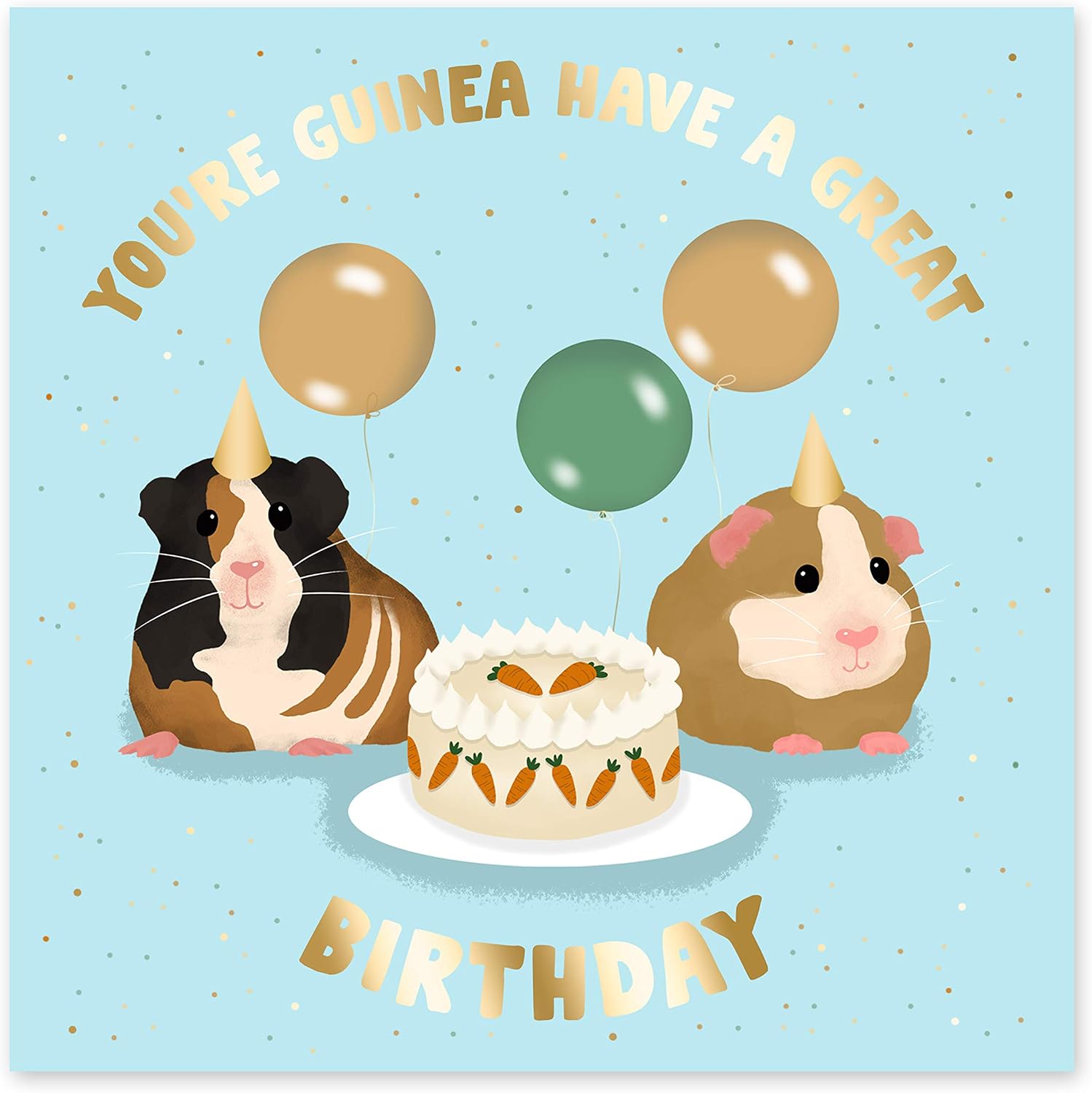 Central 23, Birthday Card for Women, Funny Birthday Card, 'You're Guinea Have a Great Birthday', Cute Fun Design for Him Her - Image 3