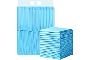 Huntoshon 100 Pack Disposable Changing Pads, Super Absorbent Portable Diaper Change Pads for Baby, Soft Leak-Proof Underpads 